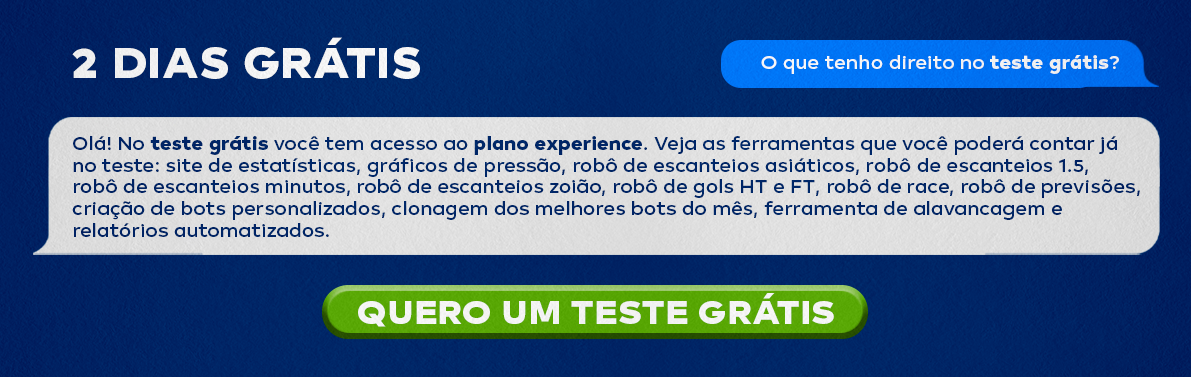 ROBÔ DE GOLS E ESCANTEIOS PARA TRADING ESPORTIVO!